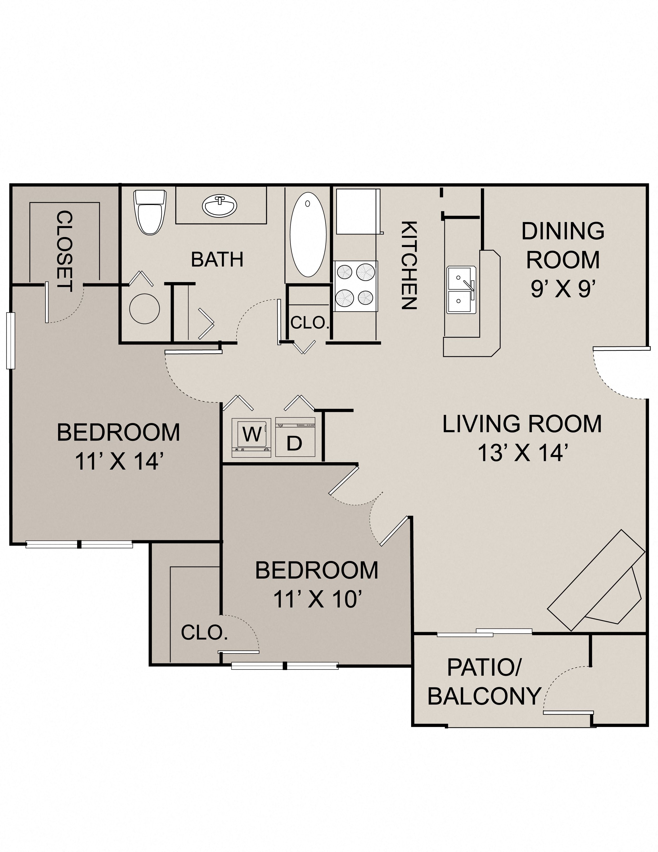 HARRISON - B1 floor plan