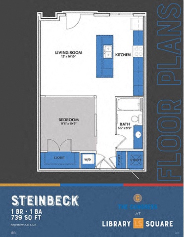 The Congress at Library Square Steinbeck floor plan