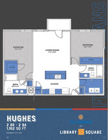 The Congress at Library Square Hughes floor plan