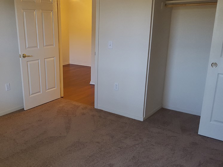 Bedroom with closet space