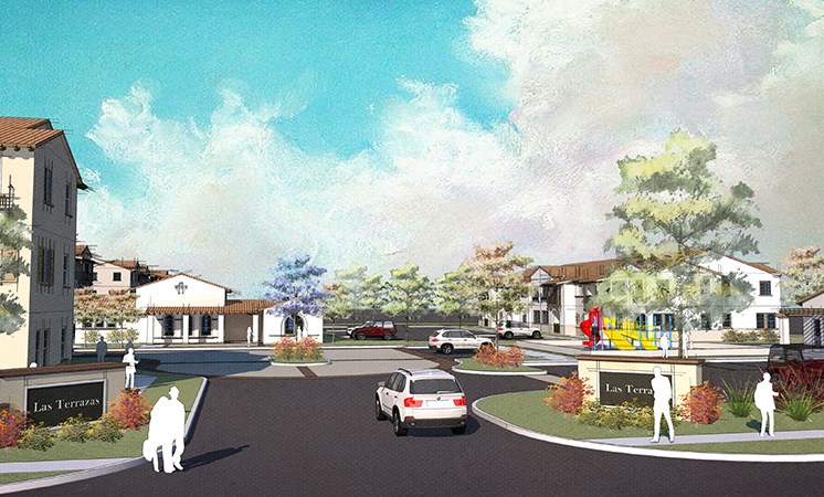 Rendering of Entry to community
