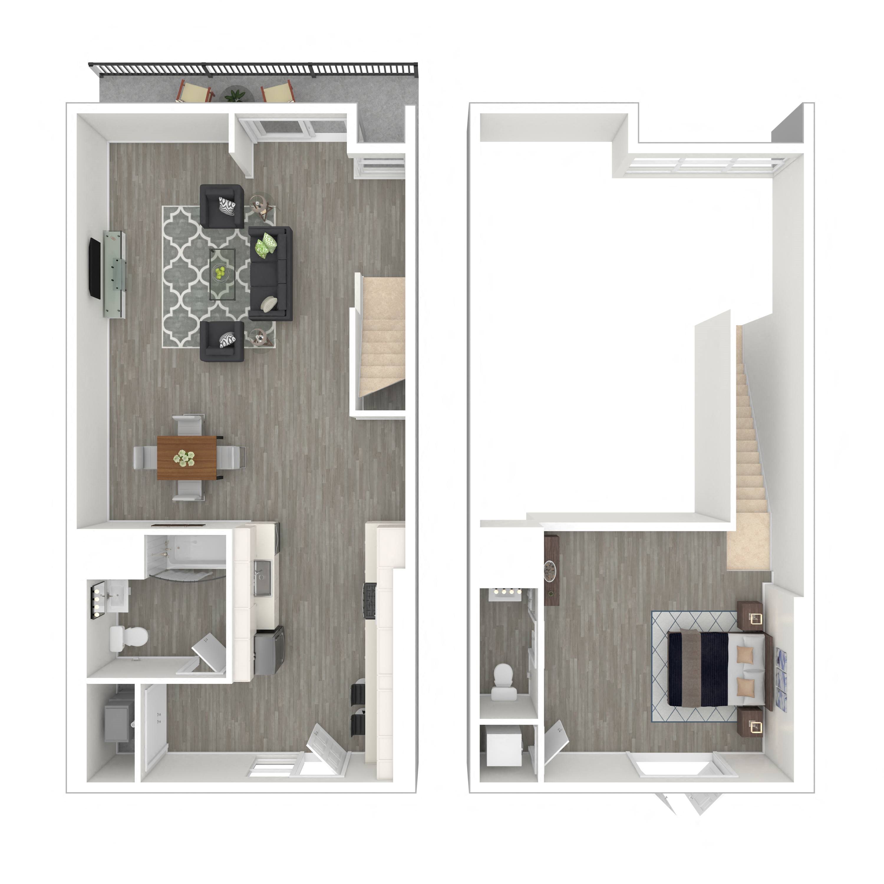 1209 Sq Ft 1x1