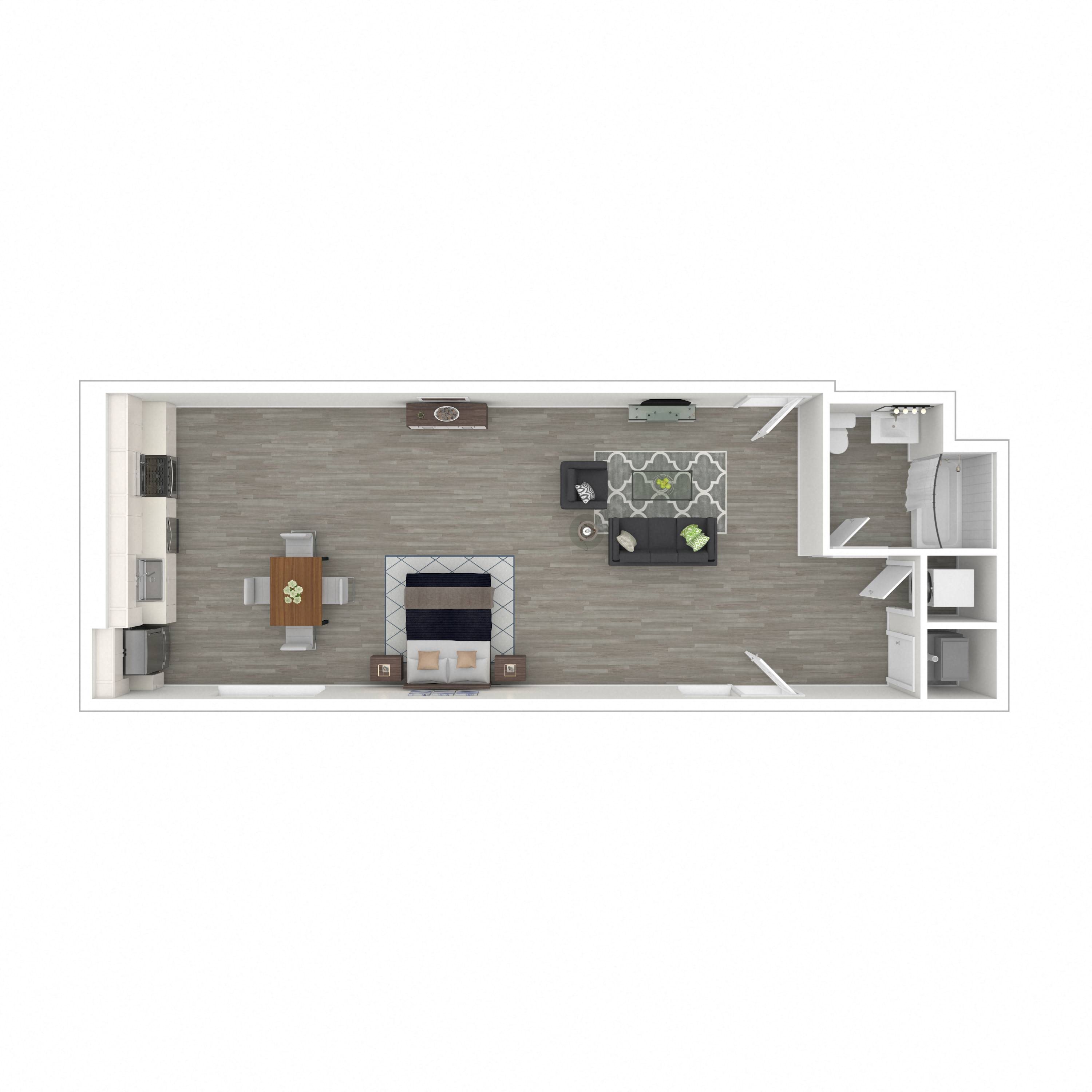 837 Sq Ft Studio
