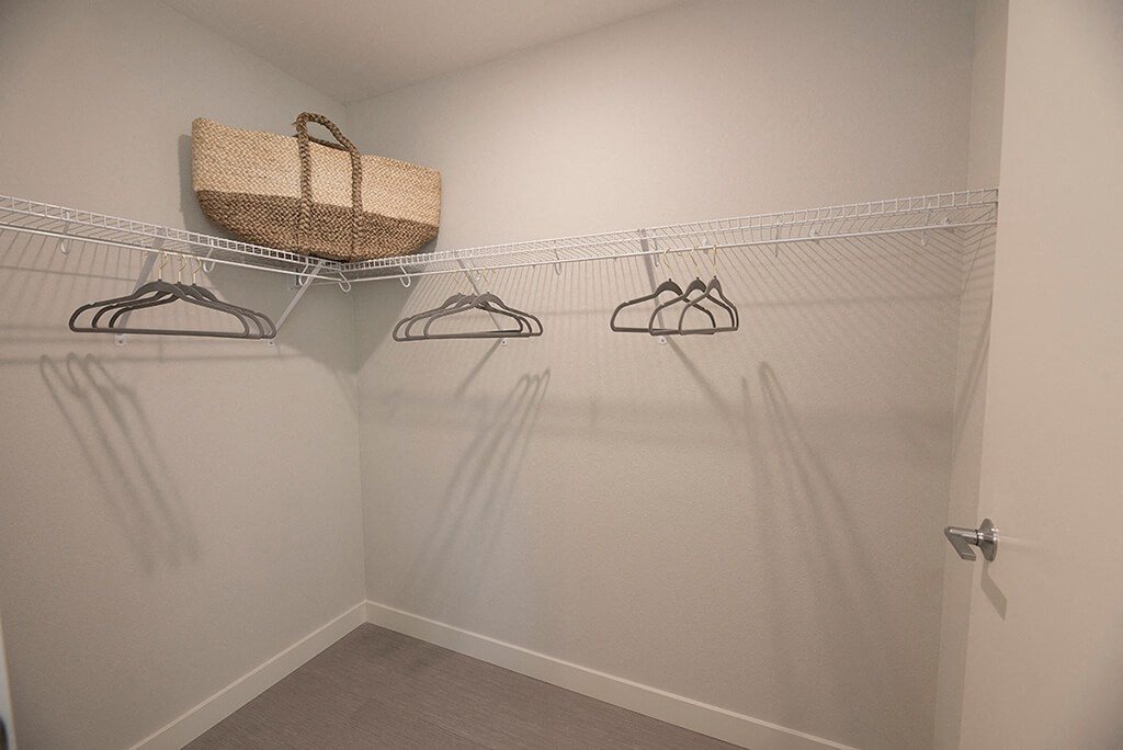 Large closet l Orion Apartments in Oakland