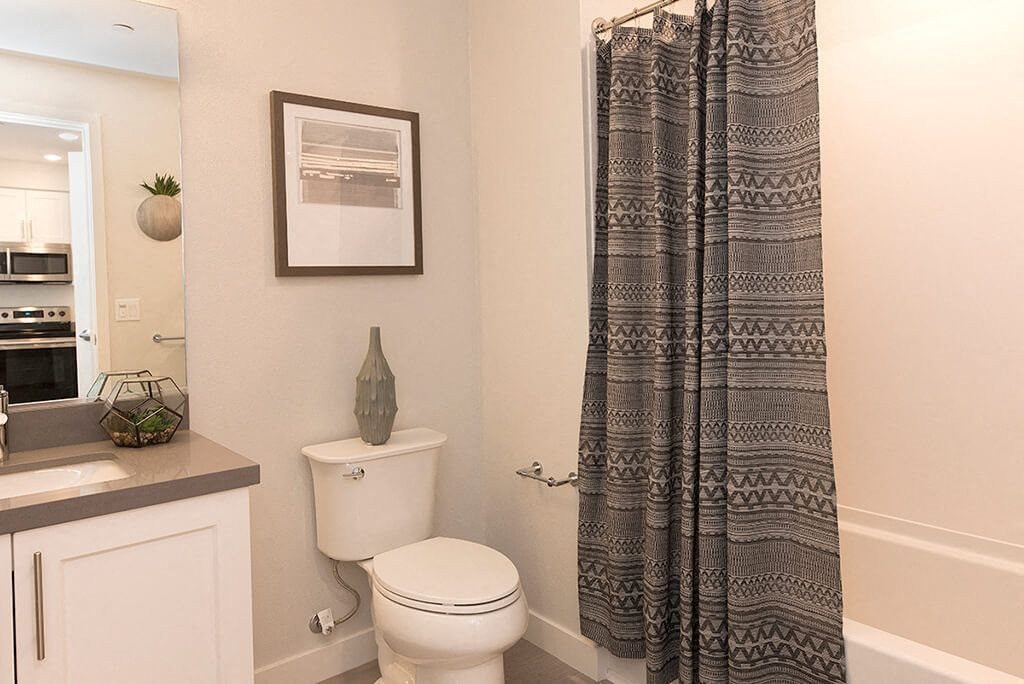 bathroom l Orion Apartments in Oakland
