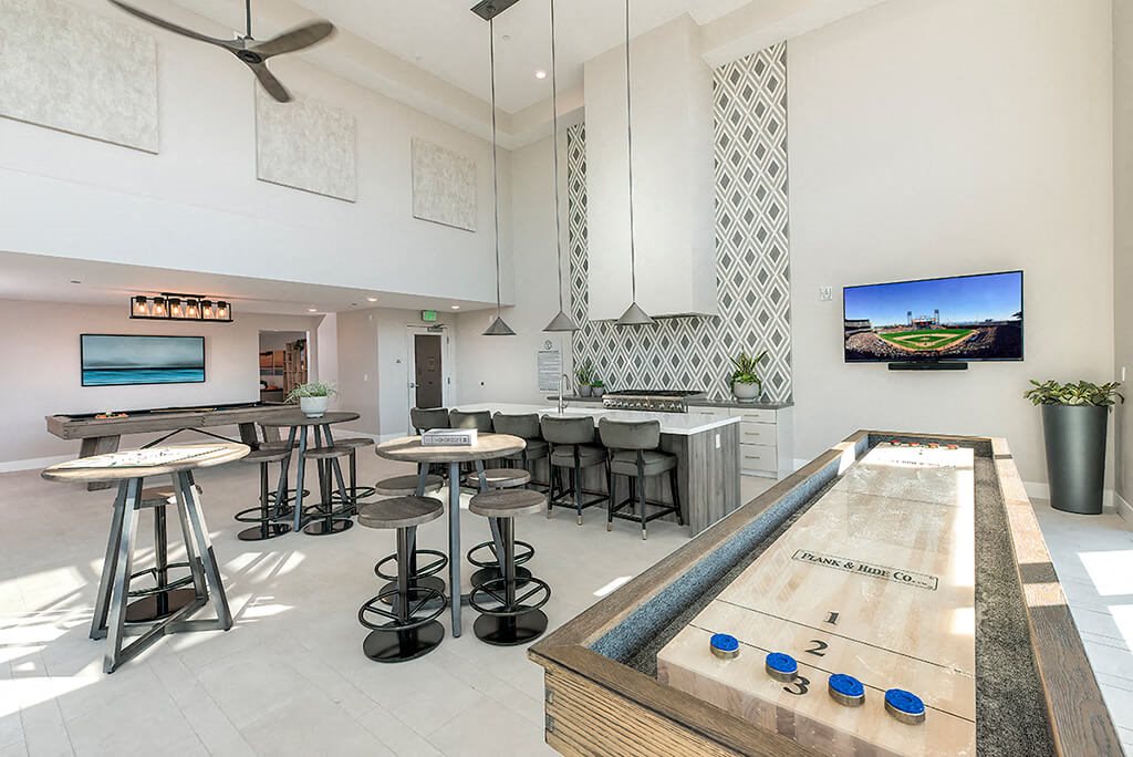 Game area l Orion Apartments in Oakland