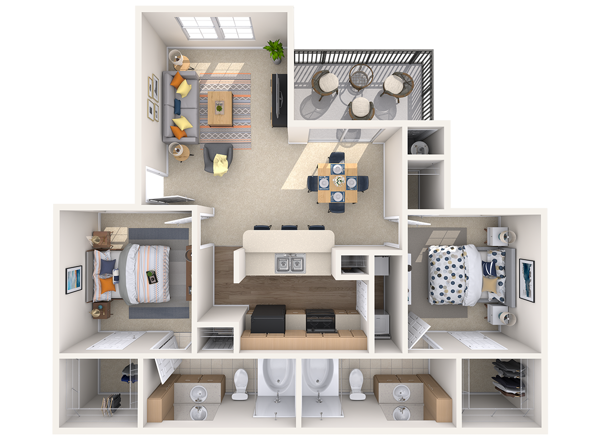 Durham, 2 br, 2 ba, 1131 sq. ft.