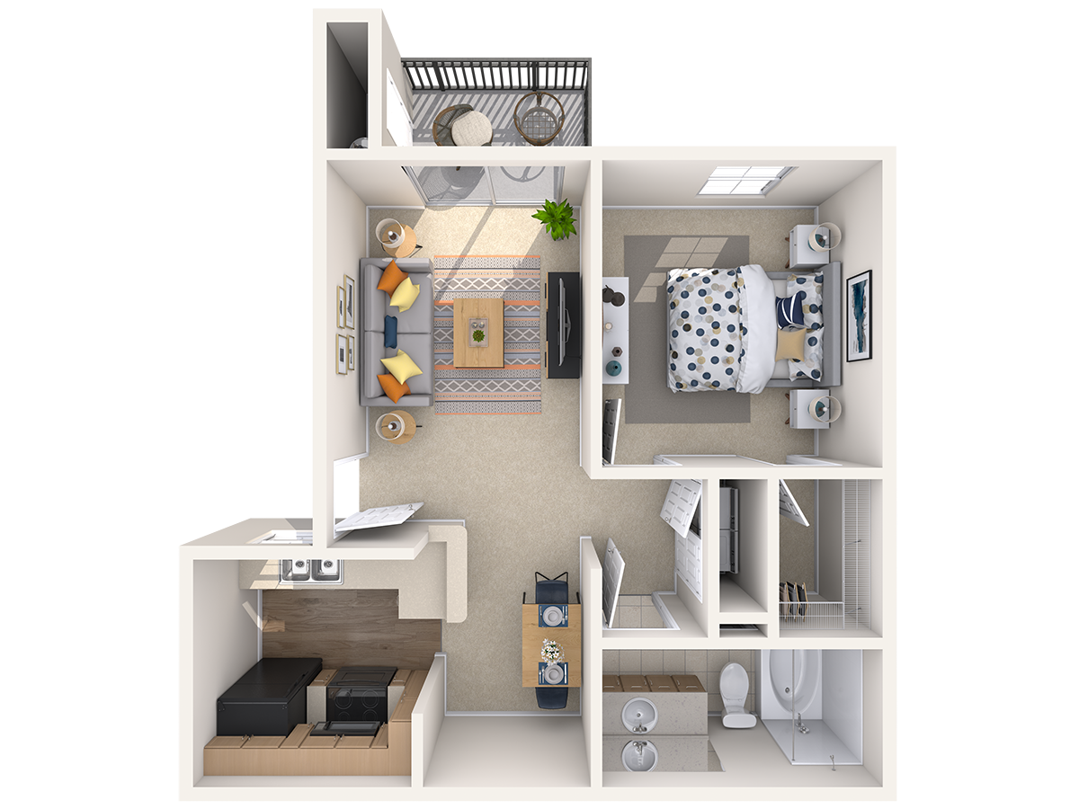Grandville, 1 br, 1 ba, 796 sq. ft.