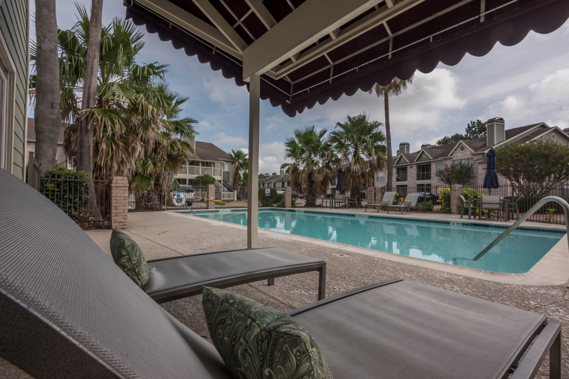 Pool seating area
