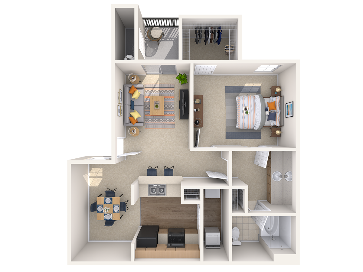 Wake, 1 br, 1 ba, 859 sq. ft.