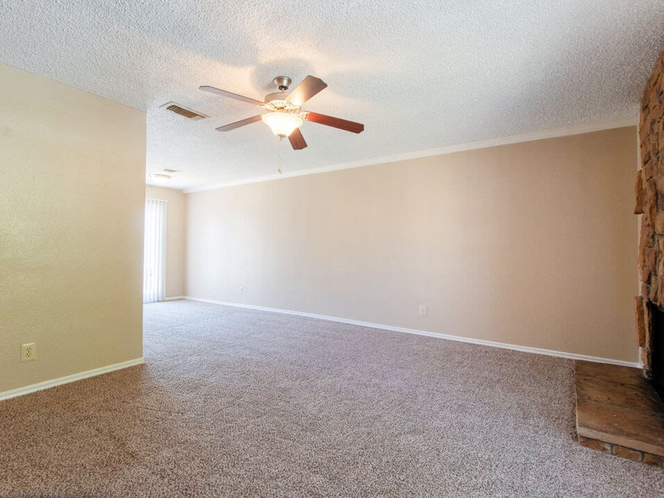 living room in Abilene apartment