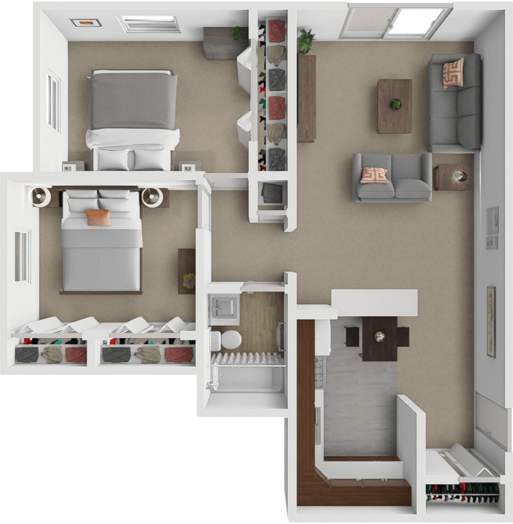 Oak floor plan