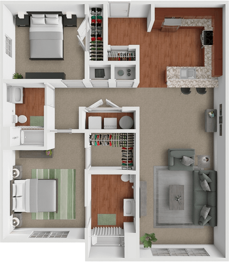 Diamond floor plan