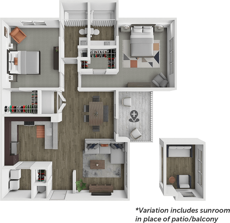 Valley floor plan