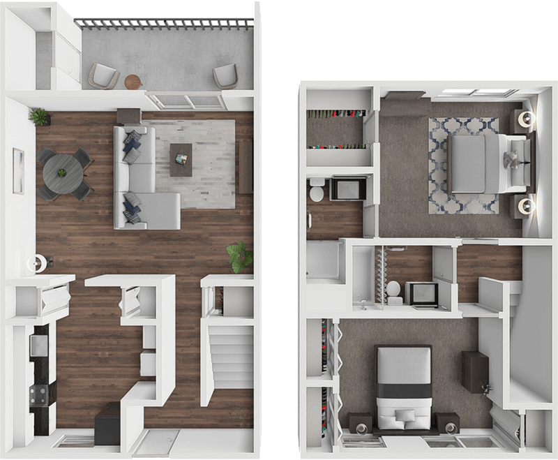 The Kestrel 2 Bedroom floor plan
