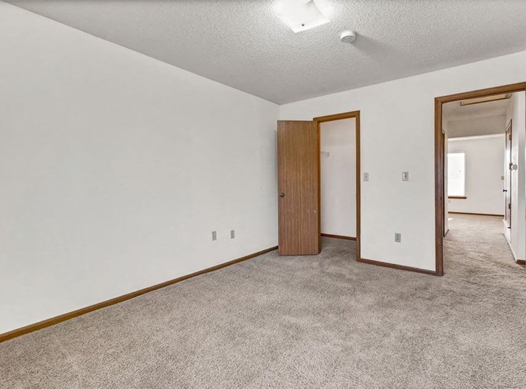 bedroom at apartment in McPherson, KS