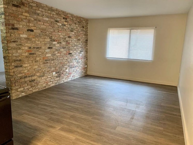 Faux Wood Plank Flooring in apartment