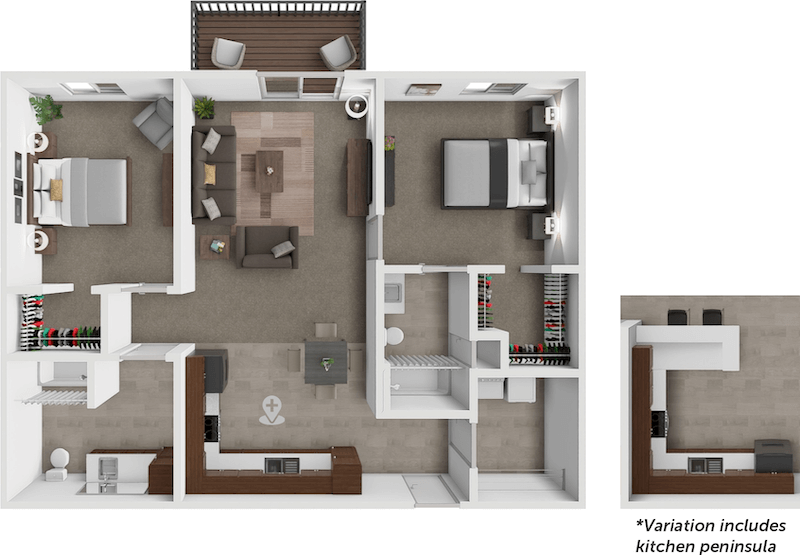 Long-Horned floor plan