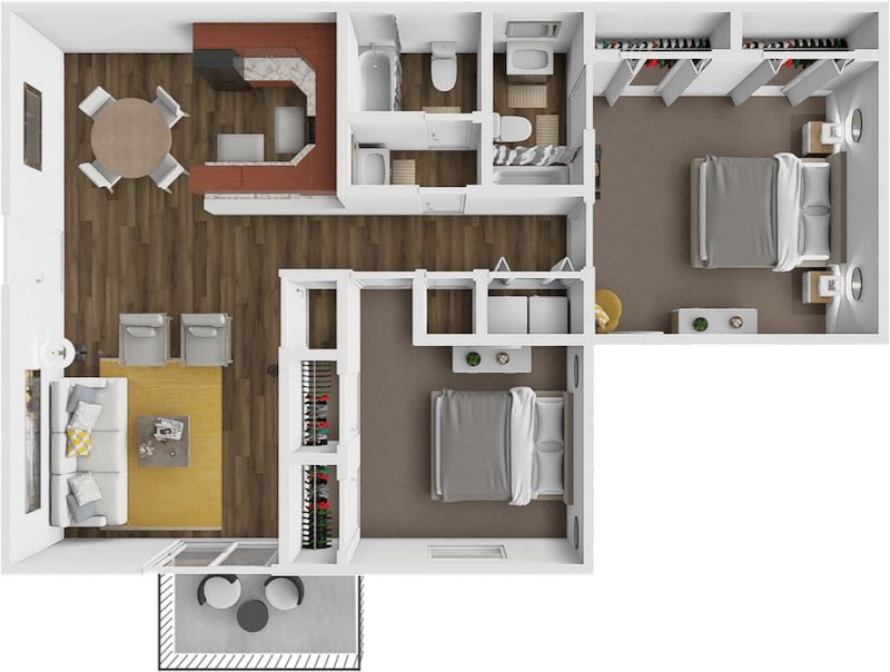 The Tidewater floor plan