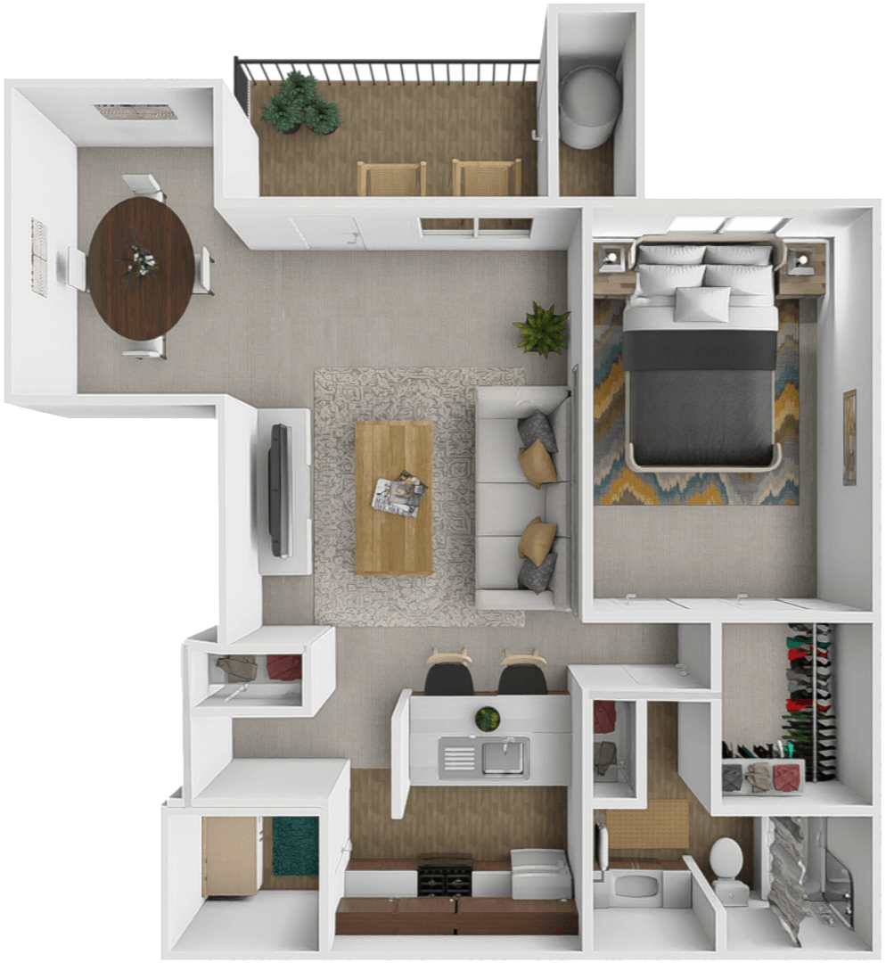 One Bedroom floor plan