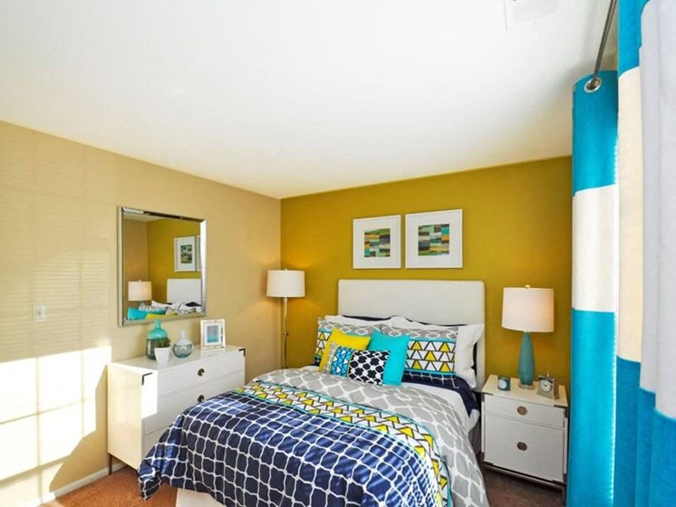 Brightly Lit Bedrooms at Pavilion lakes apartments