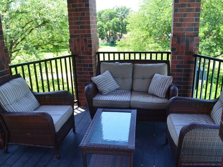 Clubhouse Balcony at Country Estates Townhomes