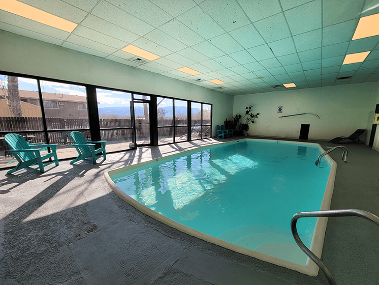 indoor pool at clubhouse