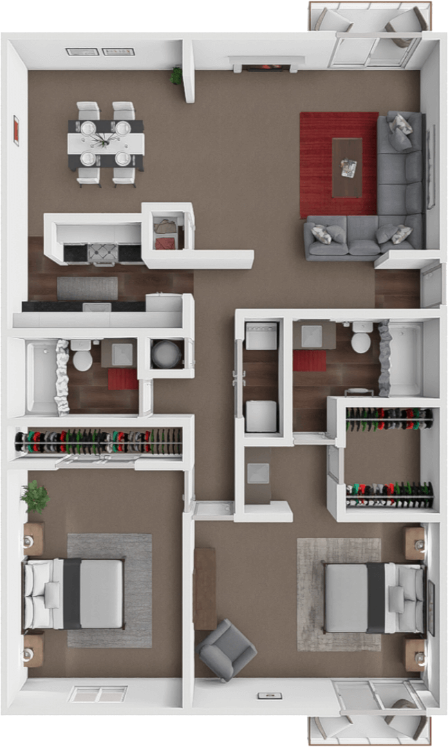 Diamond floor plan