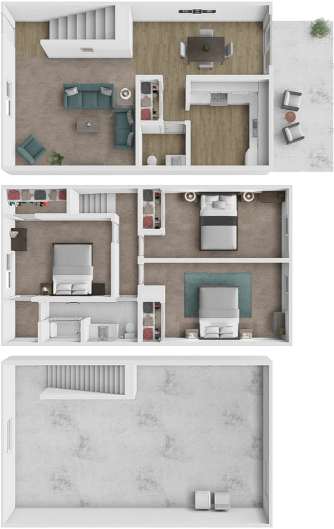 Cedar Townhome floor plan
