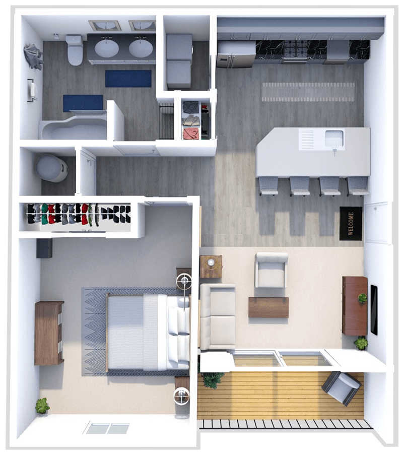 The Seder floor plan