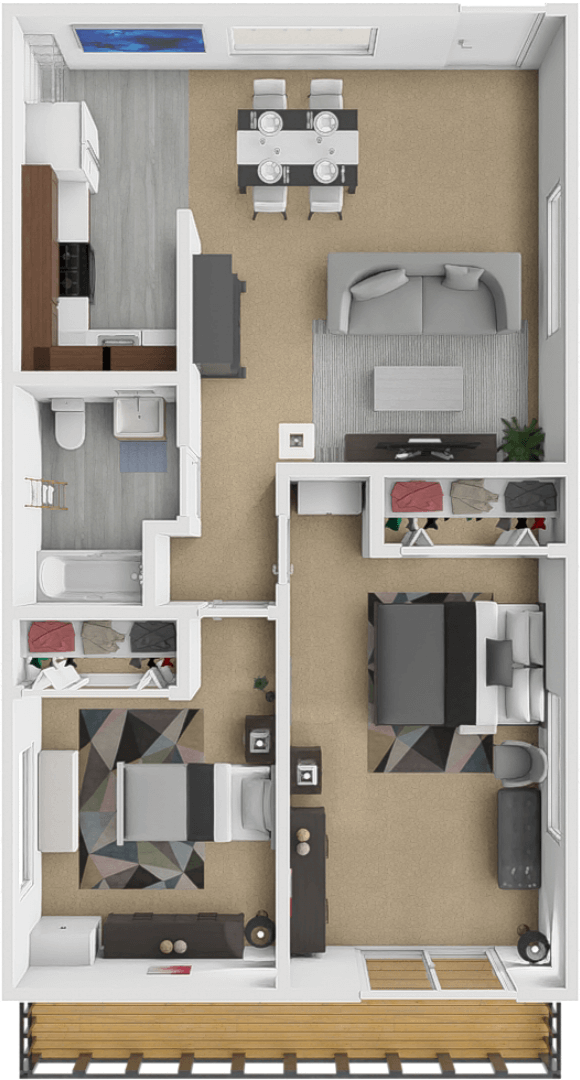 Hideaway floor plan