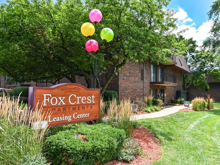 leasing office at Fox Crest Apartments