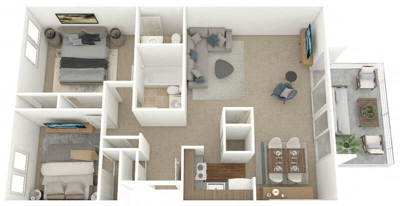 Oak floor plan