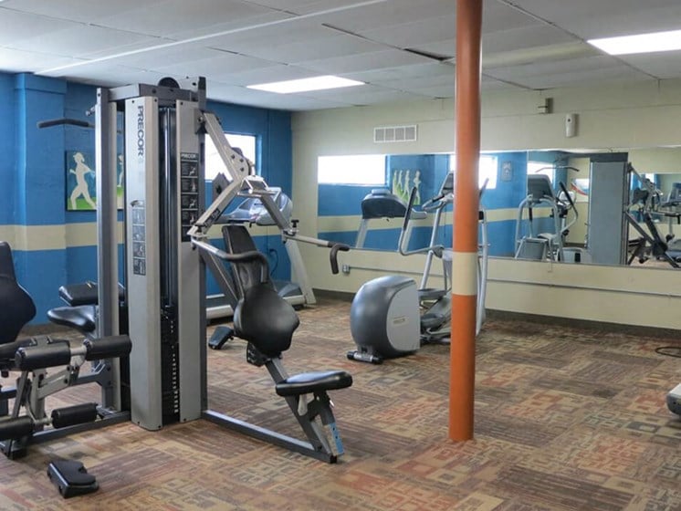 gym at apartment complex