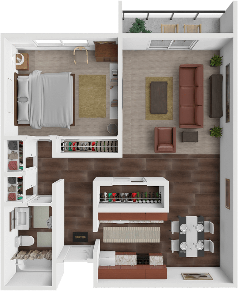 Belay floor plan