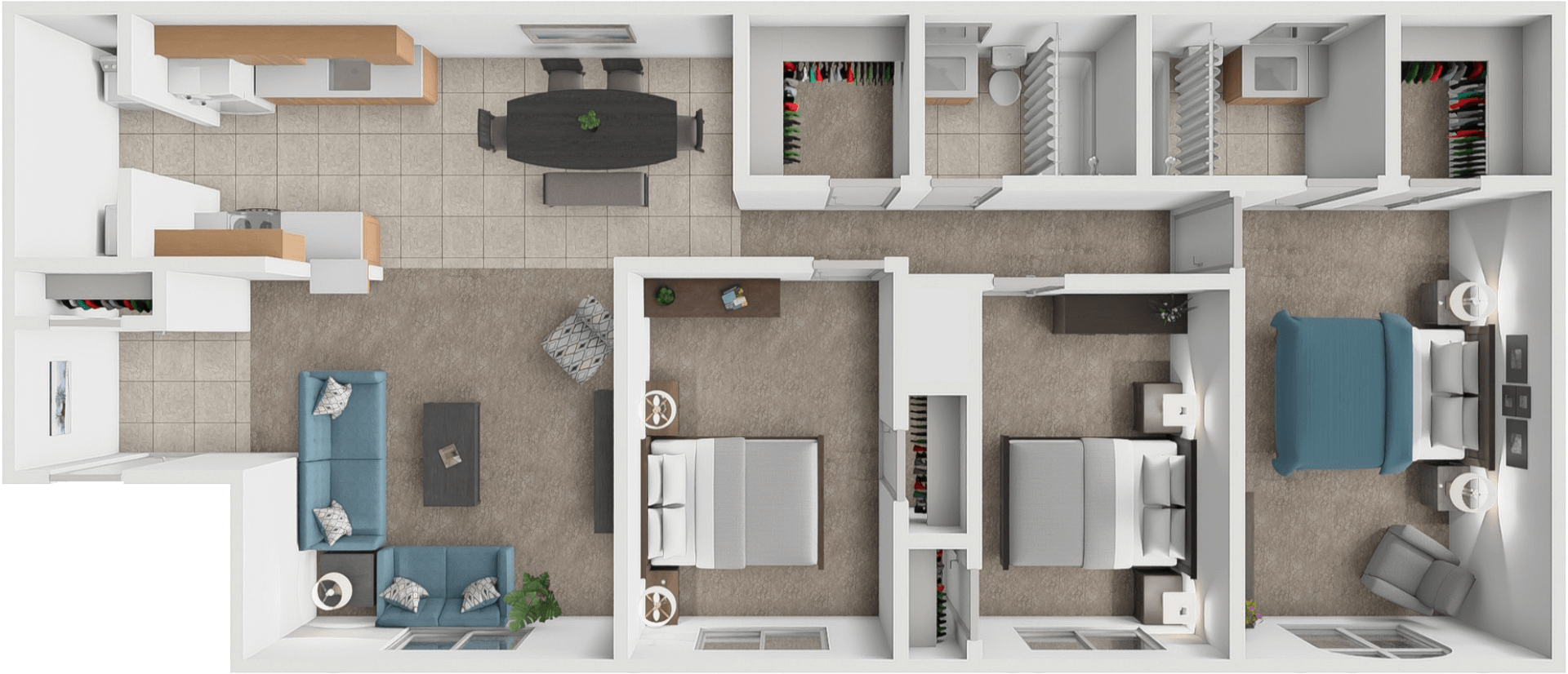 Oak floor plan