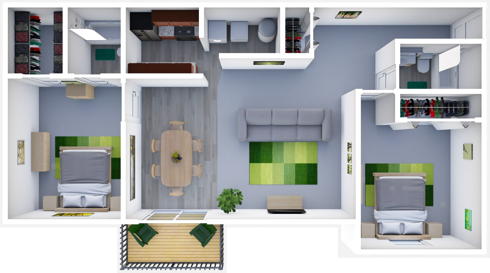 Evergreen floor plan