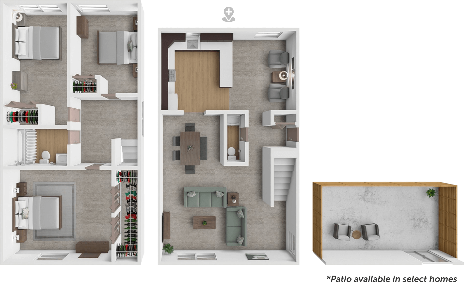 3bd 1.5bth TH 1380 floor plan