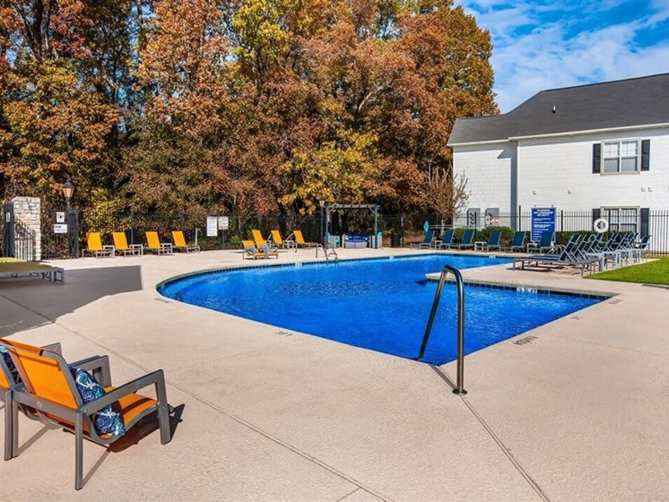 swimming pool at Fayetteville apartments