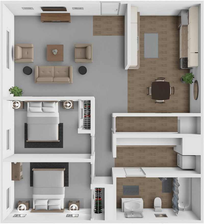The River floor plan