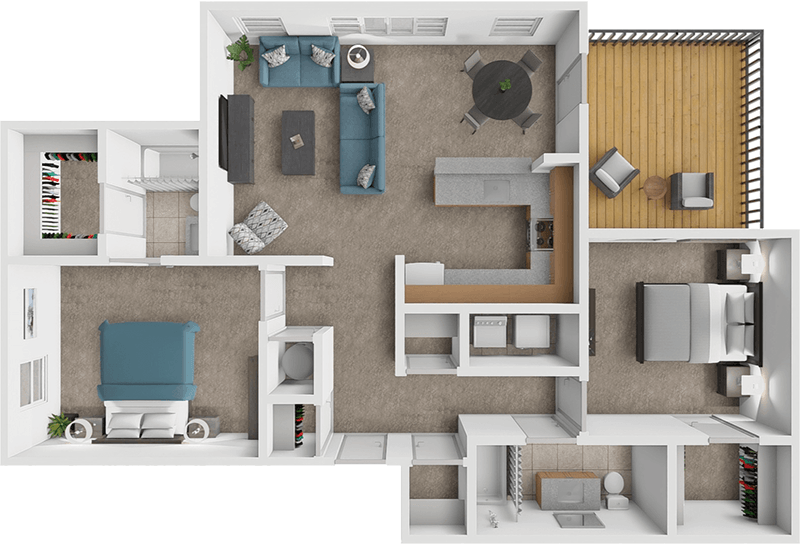 Diamond floor plan