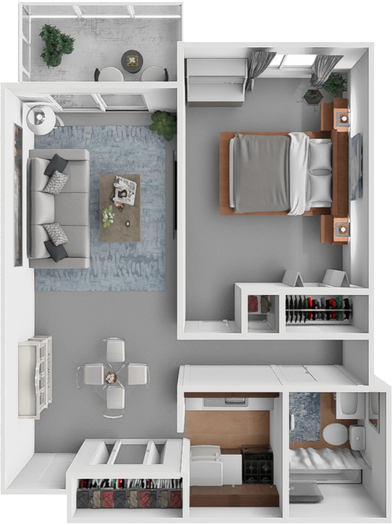 Oak floor plan