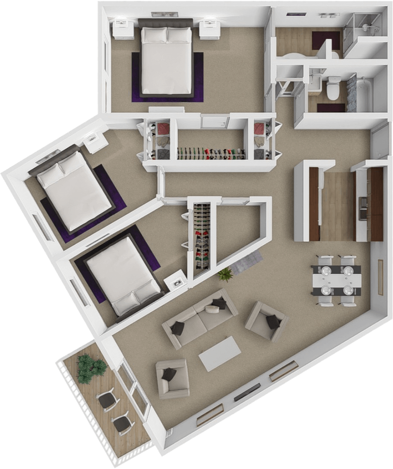 Diamond floor plan