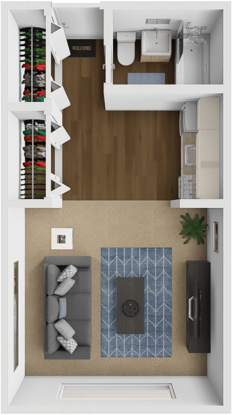 Studio floor plan
