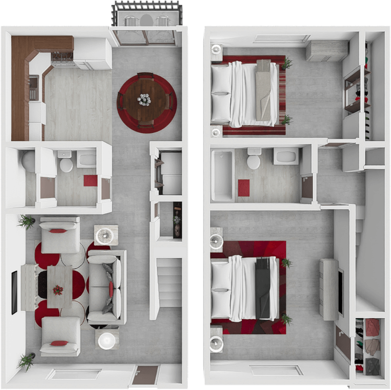 Jackson Townhome floor plan