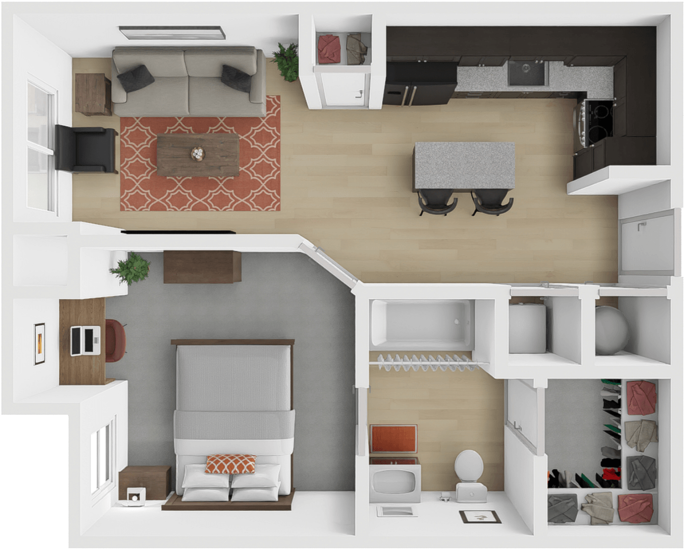 Boxcar floor plan