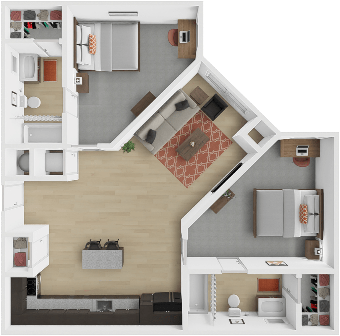Coach BEDROOM ONLY floor plan