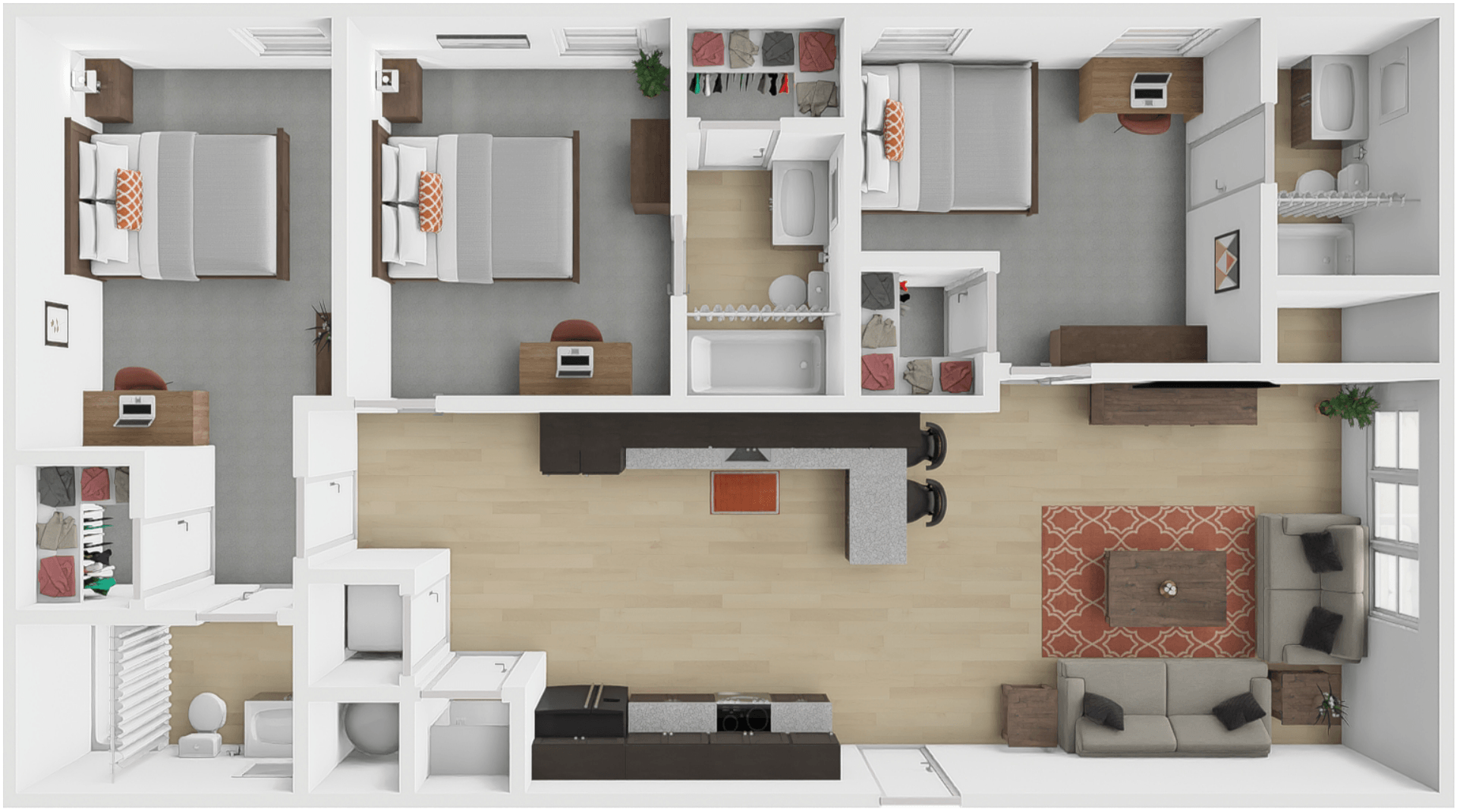 Waycar BEDROOM ONLY floor plan