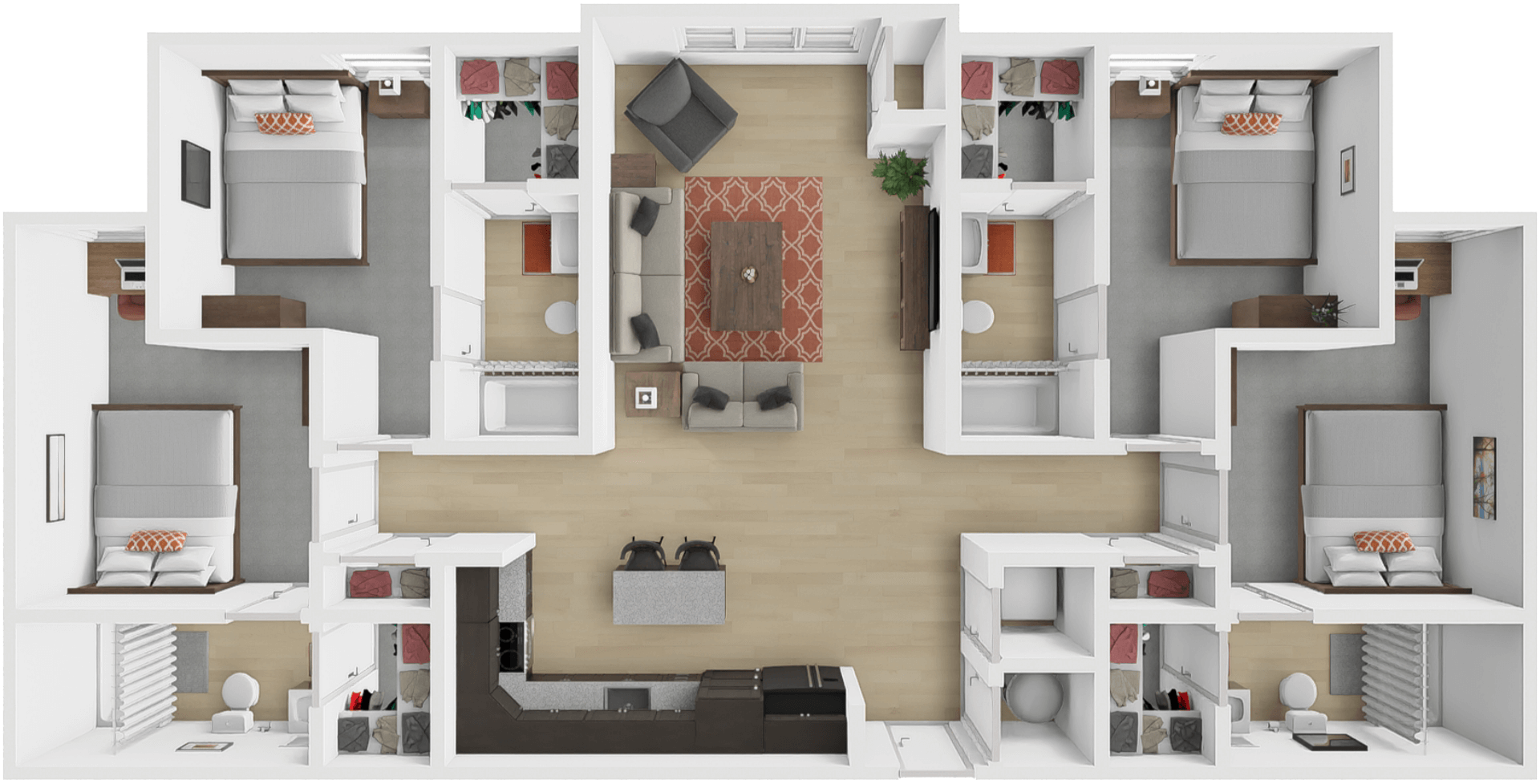 Union Station BEDROOM ONLY floor plan
