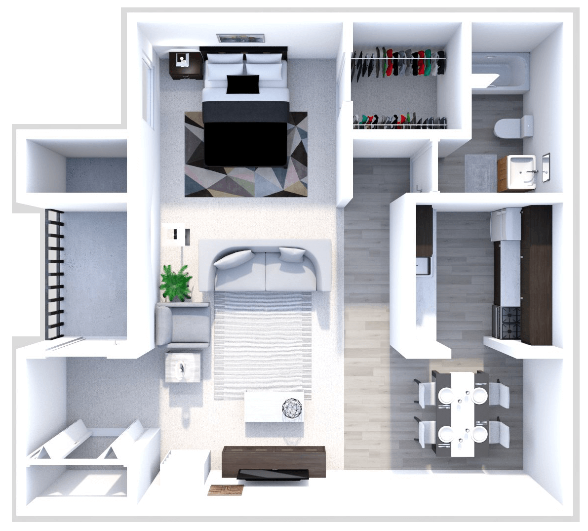 The Studio floor plan
